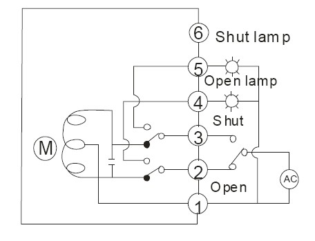 電動(dòng)蝶閥接線圖1